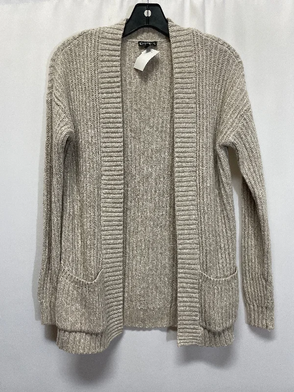 Sweater Cardigan By Express In Beige, Size: Xs