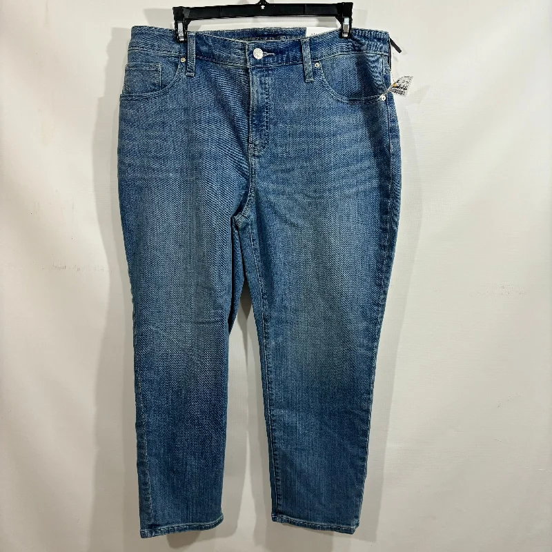 Jeans Skinny By Chicos In Blue Denim, Size: 12