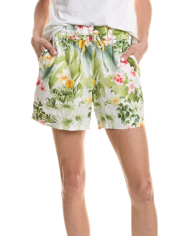 Classic Appeal Tommy Bahama Flora Riviera High-Rise Linen Easy Short