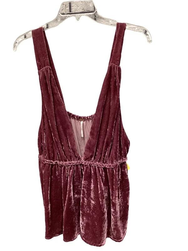 Top Sleeveless By Free People In Purple, Size: L