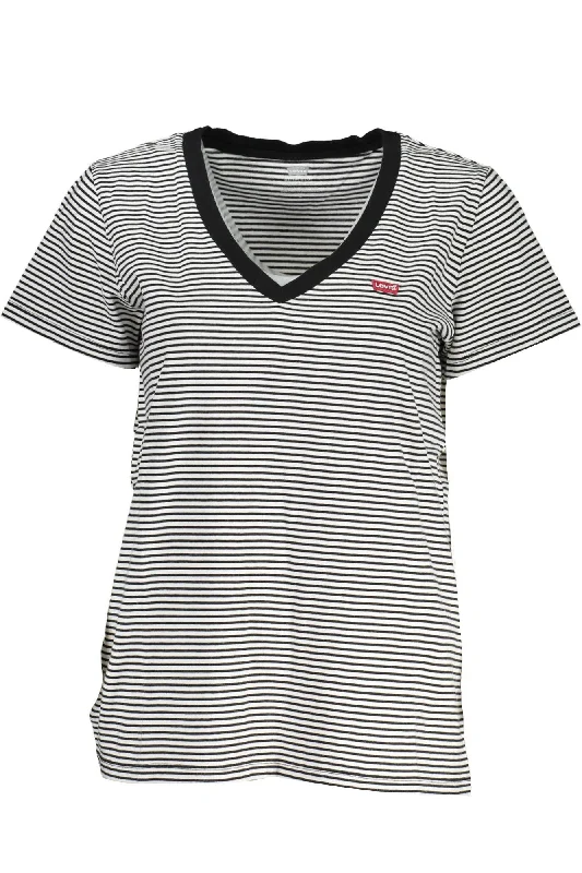 Effortless Comfort Levi's Sleek V-Neck Tee with Classic Women's Logo