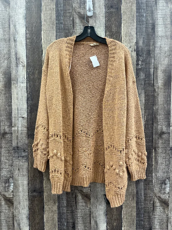 Sweater Cardigan By Ee Some In Orange, Size: L