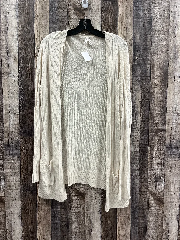 Sweater Cardigan By Mudd In Ivory, Size: Xl