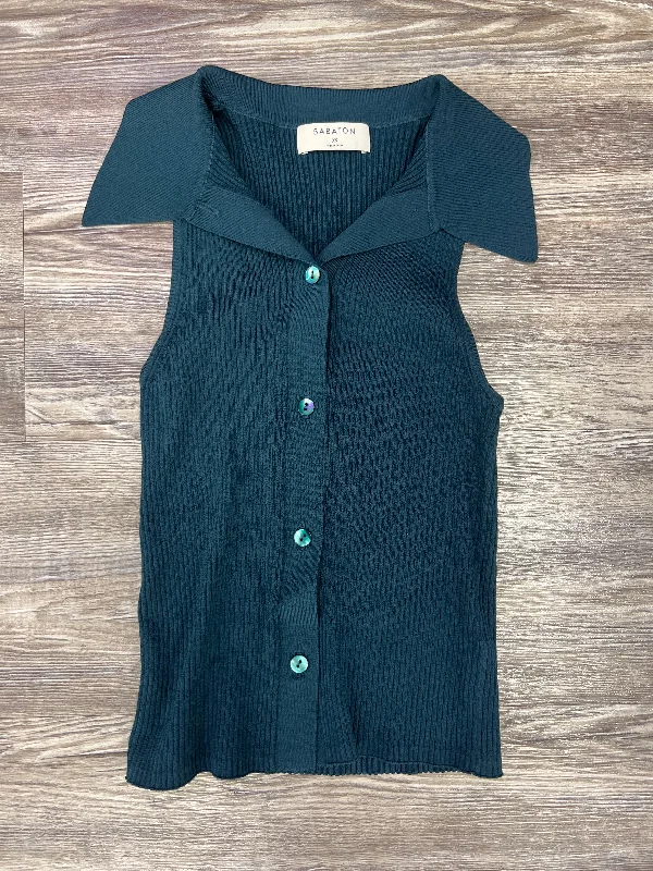 Top Sleeveless By Babaton In Teal, Size: Xs