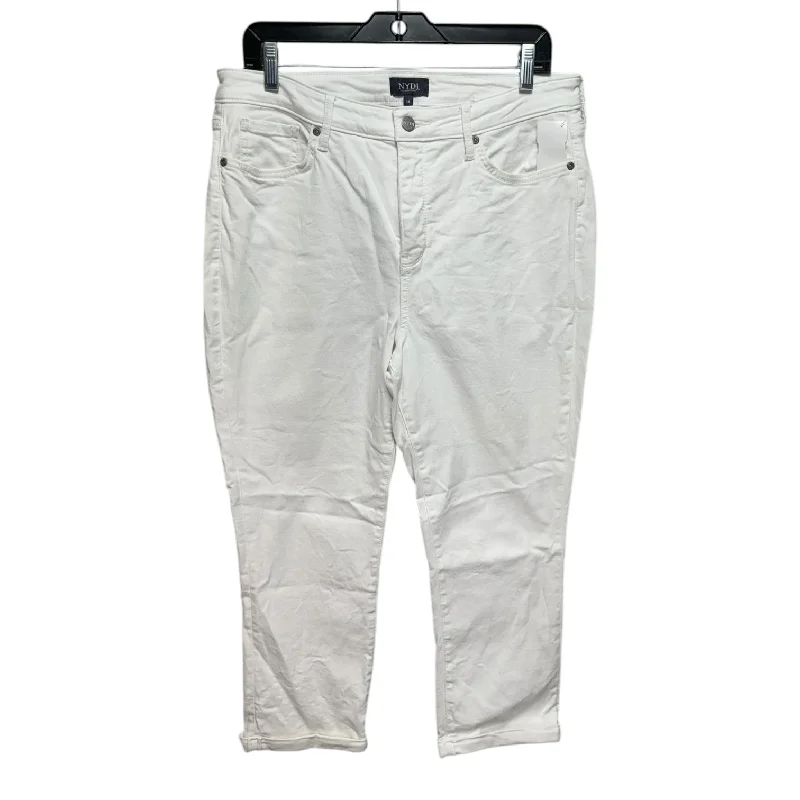 Jeans Cropped By Not Your Daughters Jeans In White, Size: 14