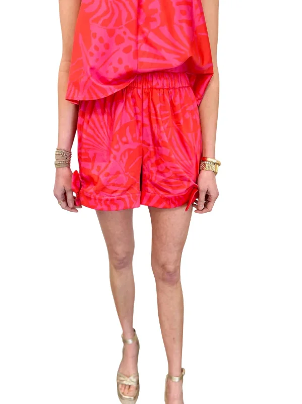 Tropical Island - Inspired Attire Blair Shorts In Flamingo