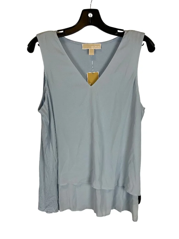 Top Sleeveless Designer By Michael By Michael Kors In Blue, Size: L