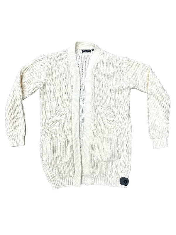 Sweater Cardigan By Cmc In Cream, Size: M