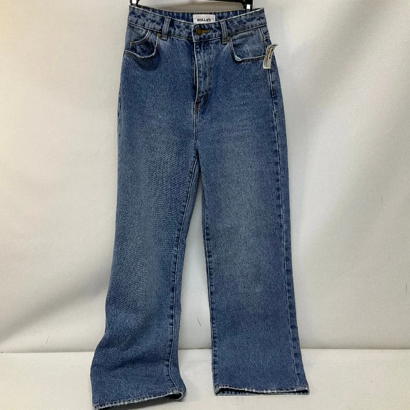 Jeans Straight By Rollas In Blue Denim, Size: 0