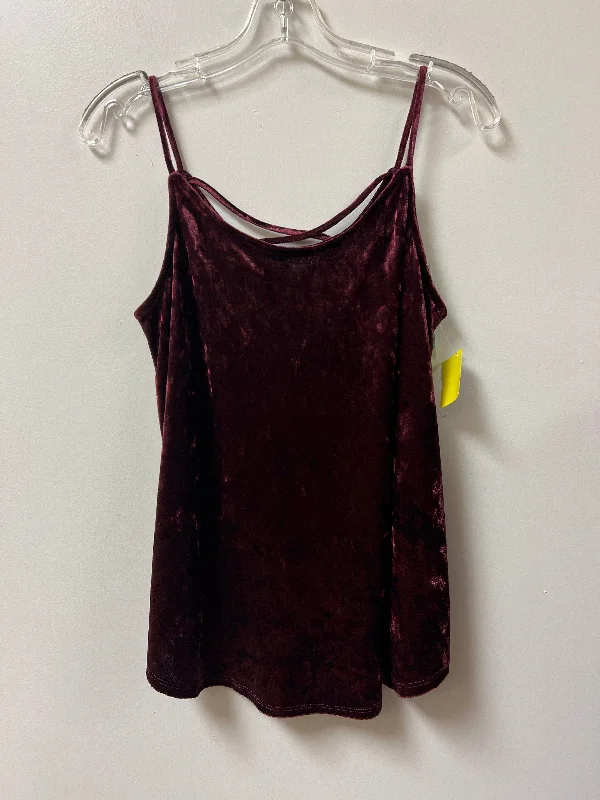 Top Sleeveless By Kaleigh In Red, Size: M