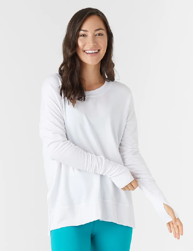 Eco Friendly Fashion Sale Lounge Long Sleeve: White