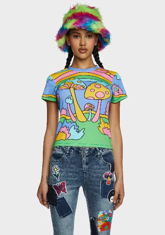 Modern Glamour Psychedelic Fantasy Baby Tee