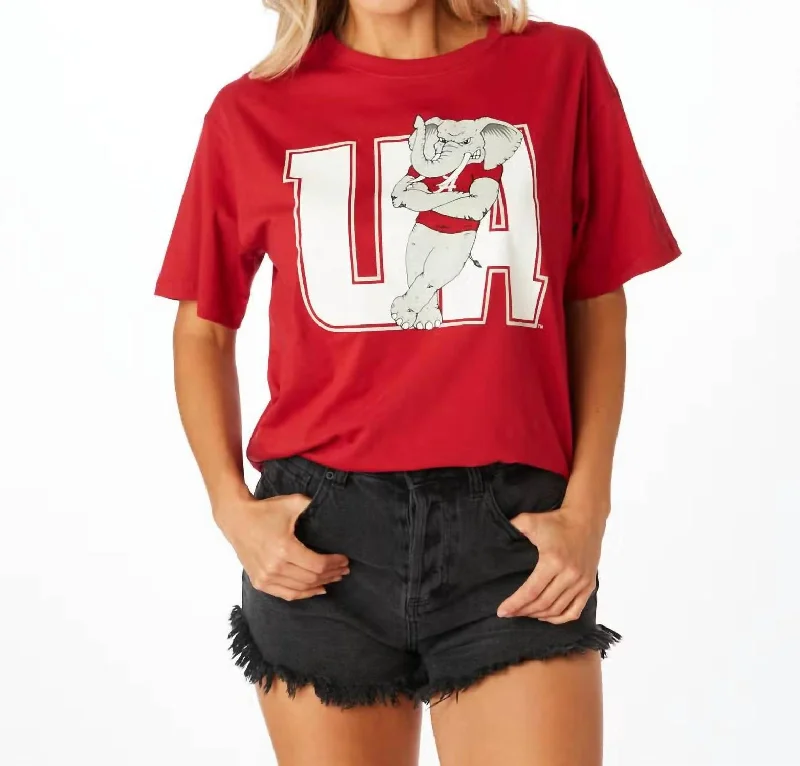 Budget Saver The Ua Boyfriend Tee In Red