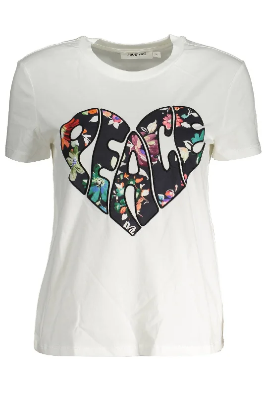 Graceful Drape Desigual Elegant  Tee with Exclusive Applique Women's Detail