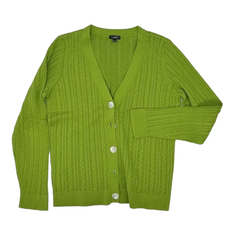 GREEN SWEATER CARDIGAN by TALBOTS Size:M