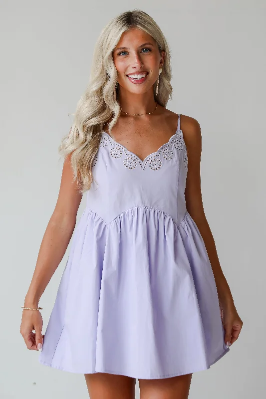 Hot Styles FINAL SALE - Sweetly Darling Eyelet Mini Dress