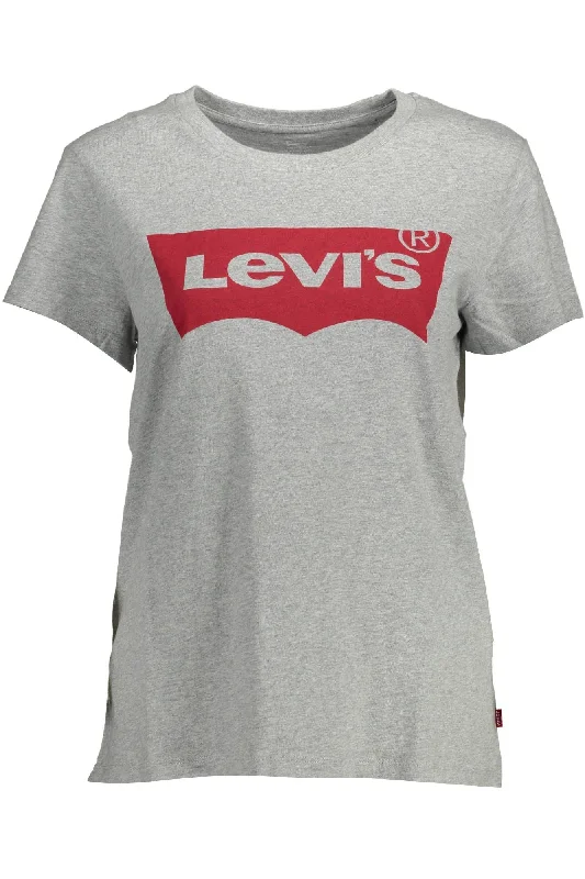 Dreamy Draping Levi's Chic  Logo Print Tee for Casual Women's Elegance