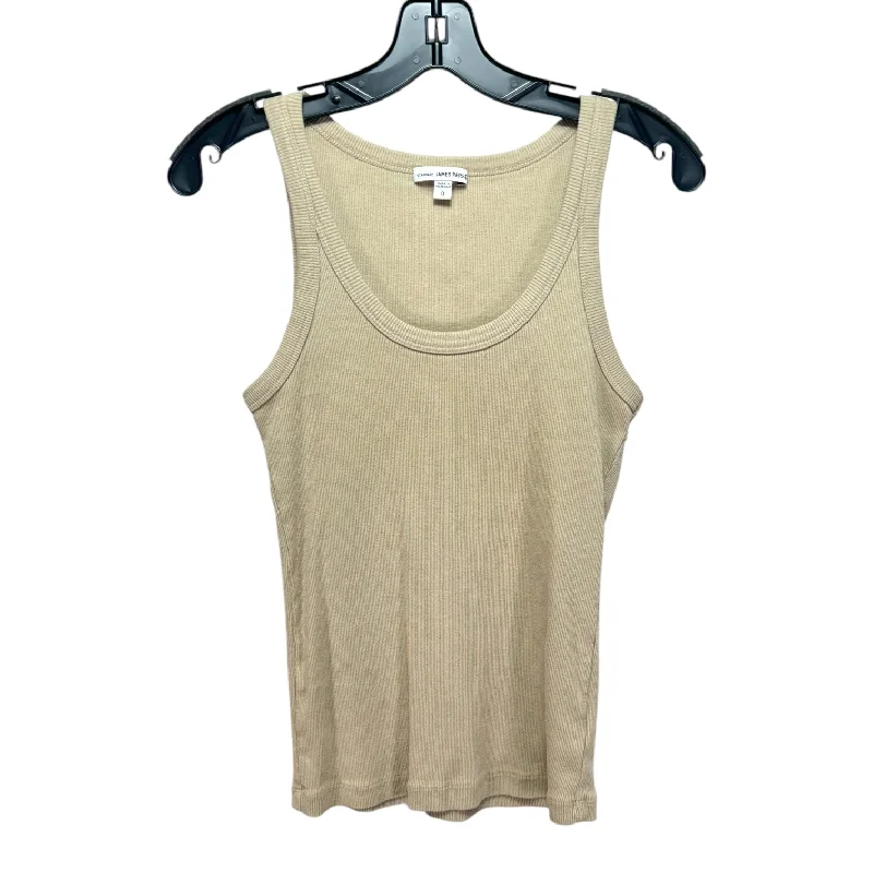 Top Sleeveless By James Perse In Beige, Size: Xs