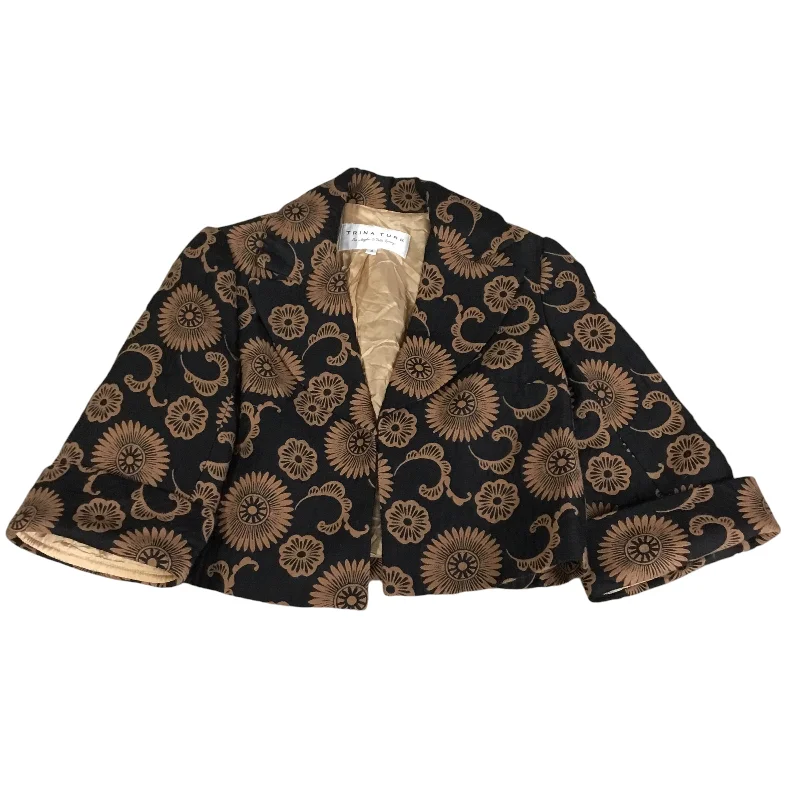 Blazer By Trina Turk In Black & Brown, Size: 4