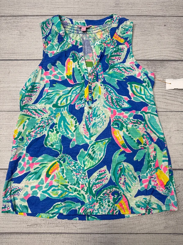 Top Sleeveless By Lilly Pulitzer In Blue, Size: S