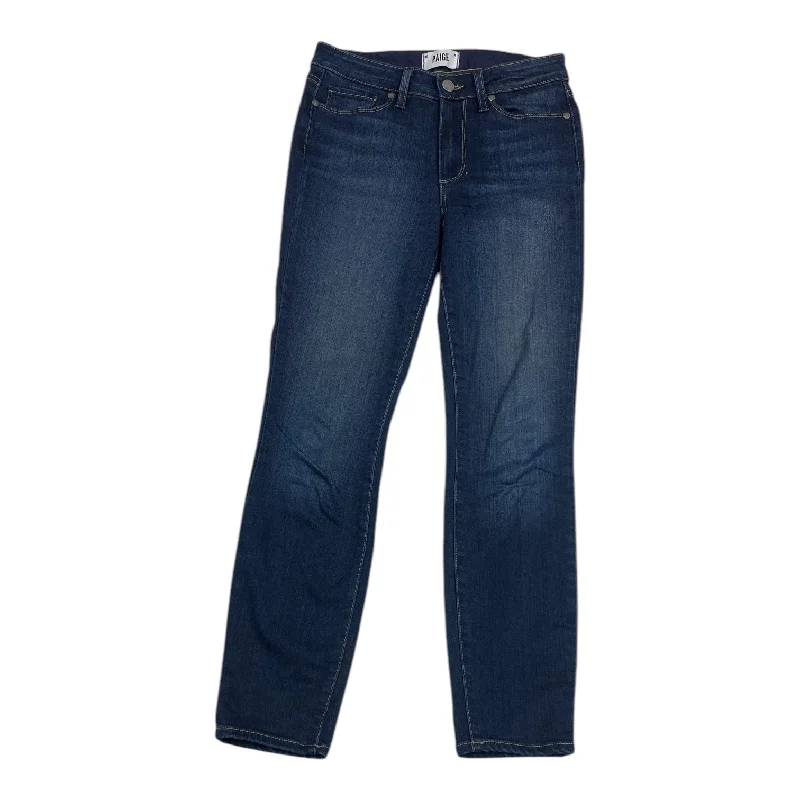 Jeans Straight By Paige In Blue, Size: 4