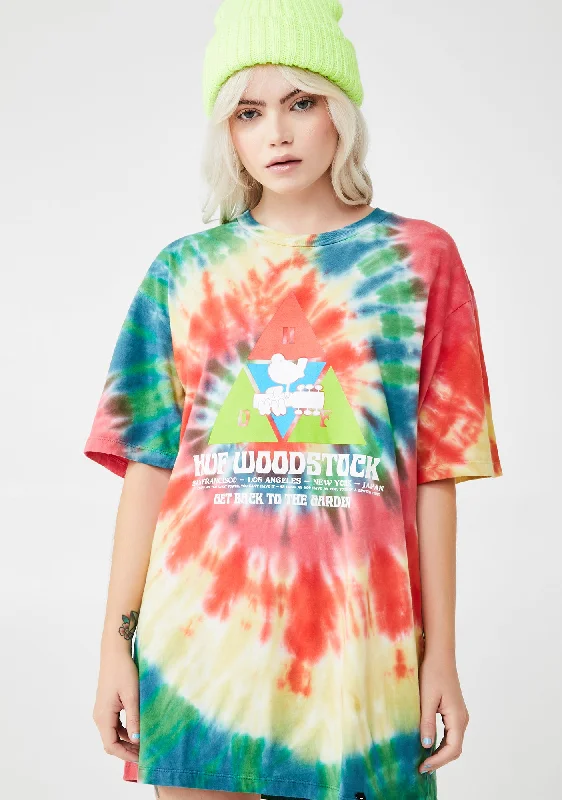 Limited Time Offer Woodstock Peaking Tie Dye Tee