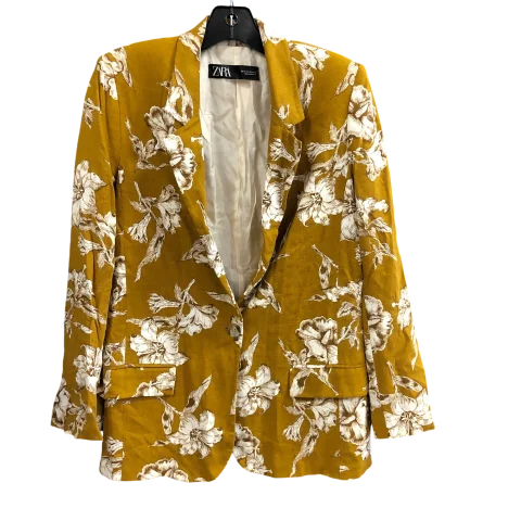 Blazer By Zara In Gold, Size: Xs