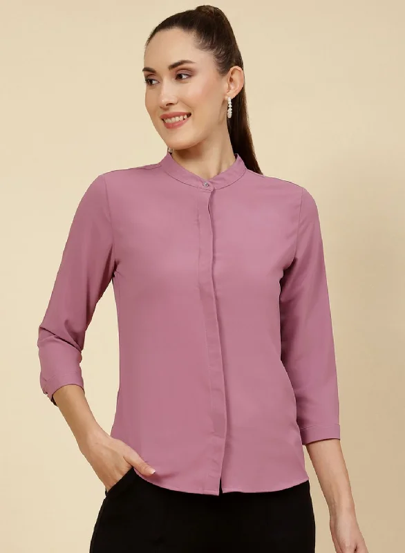 Fashion Forward Women Pink Solid Top