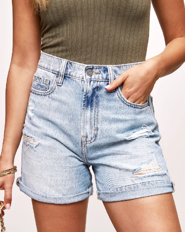 Buy More, Save More Pax High Rise Cuffed Jean Shorts