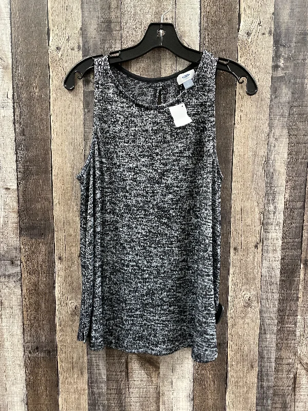 Top Sleeveless By Old Navy In Grey, Size: L