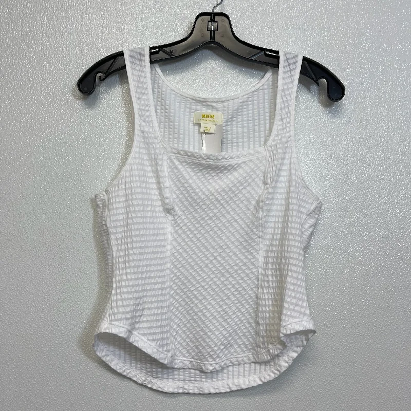 Top Sleeveless By Maeve In White, Size: S