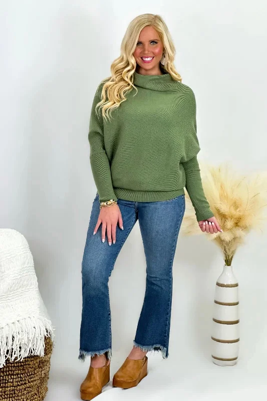 Fashionista Favorites Dry Herb Turtle Neck Sweater