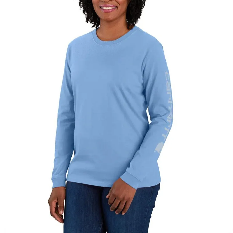 Mega Sale Carhartt Women's Heavyweight Long Sleeve Logo T-Shirt_Skystone