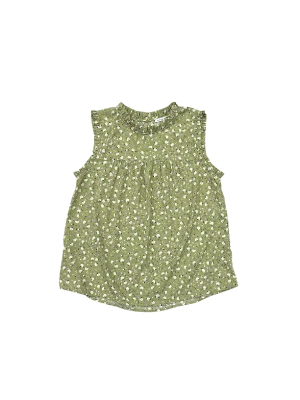 Top Sleeveless By Staccato In Green, Size: L