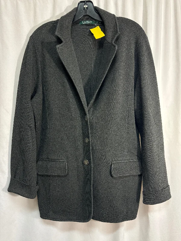 Blazer By Lauren By Ralph Lauren In Grey, Size: Xl