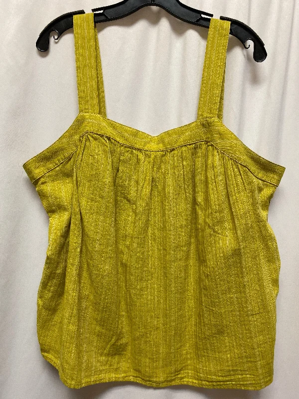 Top Sleeveless By Ana In Yellow, Size: Xl