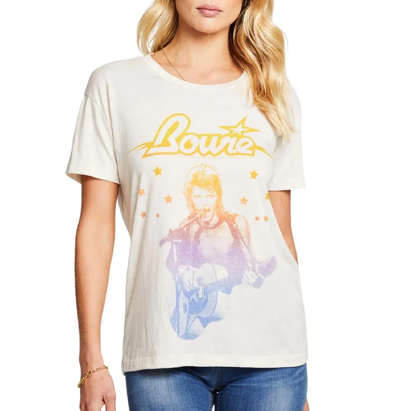 Casual Chic David Bowie Superstar Tee In Au Lait