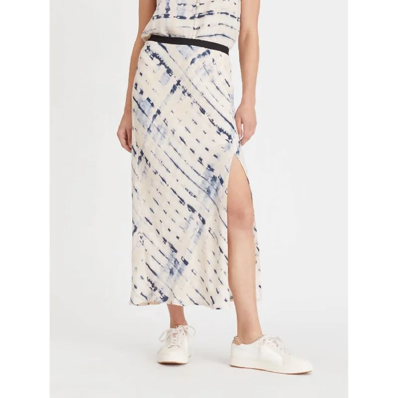 Casual Chic Good Times Midi Skirt In Horizon