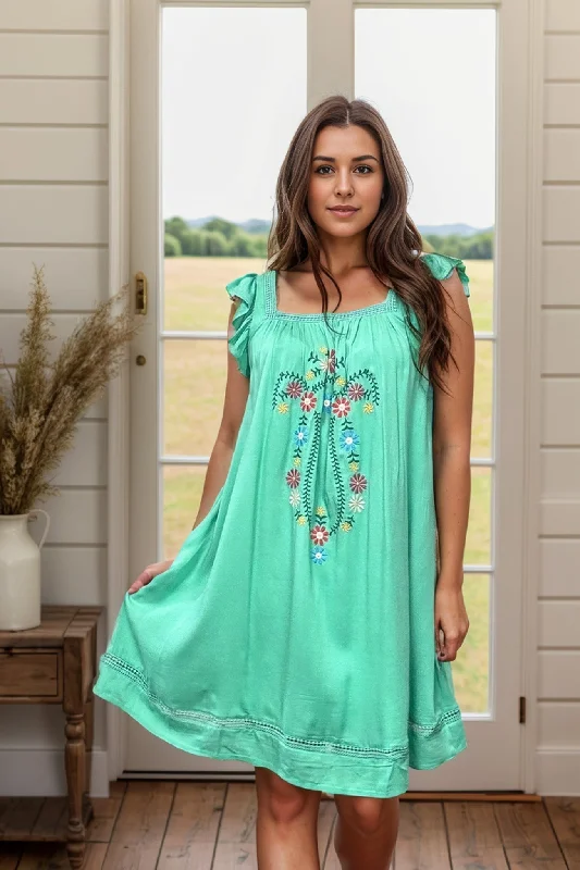 Huge Markdowns Angel Under Cover - Embroidered Dress