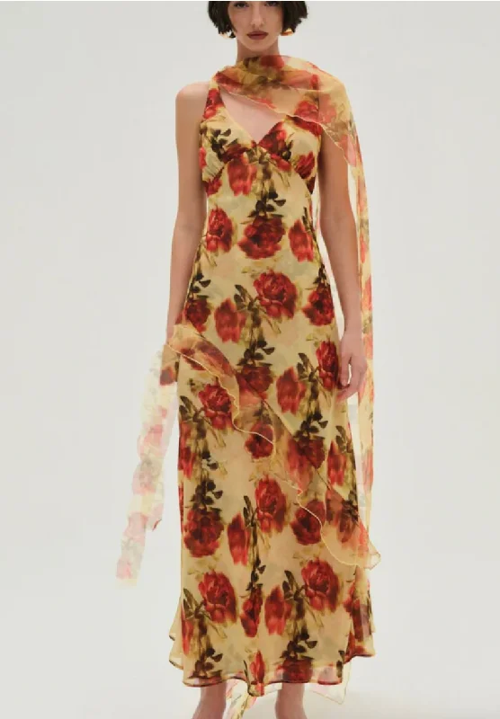 Chic & Cozy Collection Floral Stems Maxi Dress by For Love and Lemons