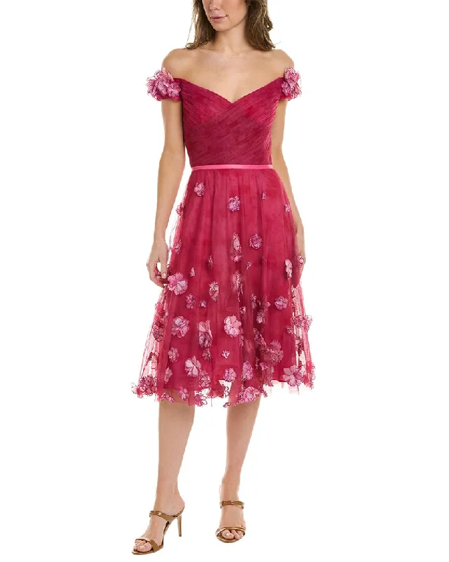 Mega Sale Marchesa Notte Off-The-Shoulder Cocktail Dress