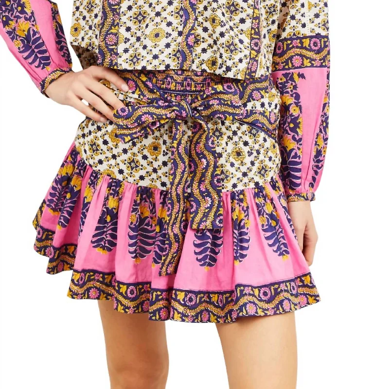 The Latest Trends Ruby Mini Skirt In Zina Print