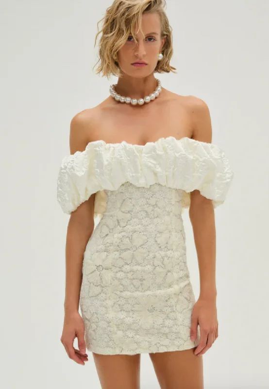 Chic Trends For The Fashion Savvy Snowflake Daisy Satin Mini Dress by For Love and Lemons