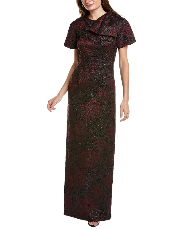 Fashion Forward Femme Teri Jon by Rickie Freeman Jacquard Gown