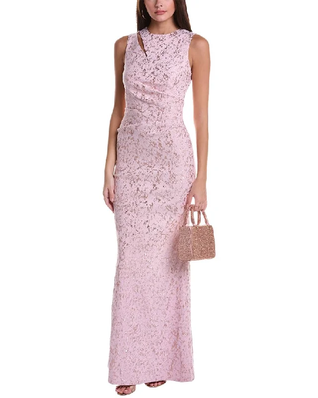 Special Occasion Wear Teri Jon by Rickie Freeman Jacquard Gown