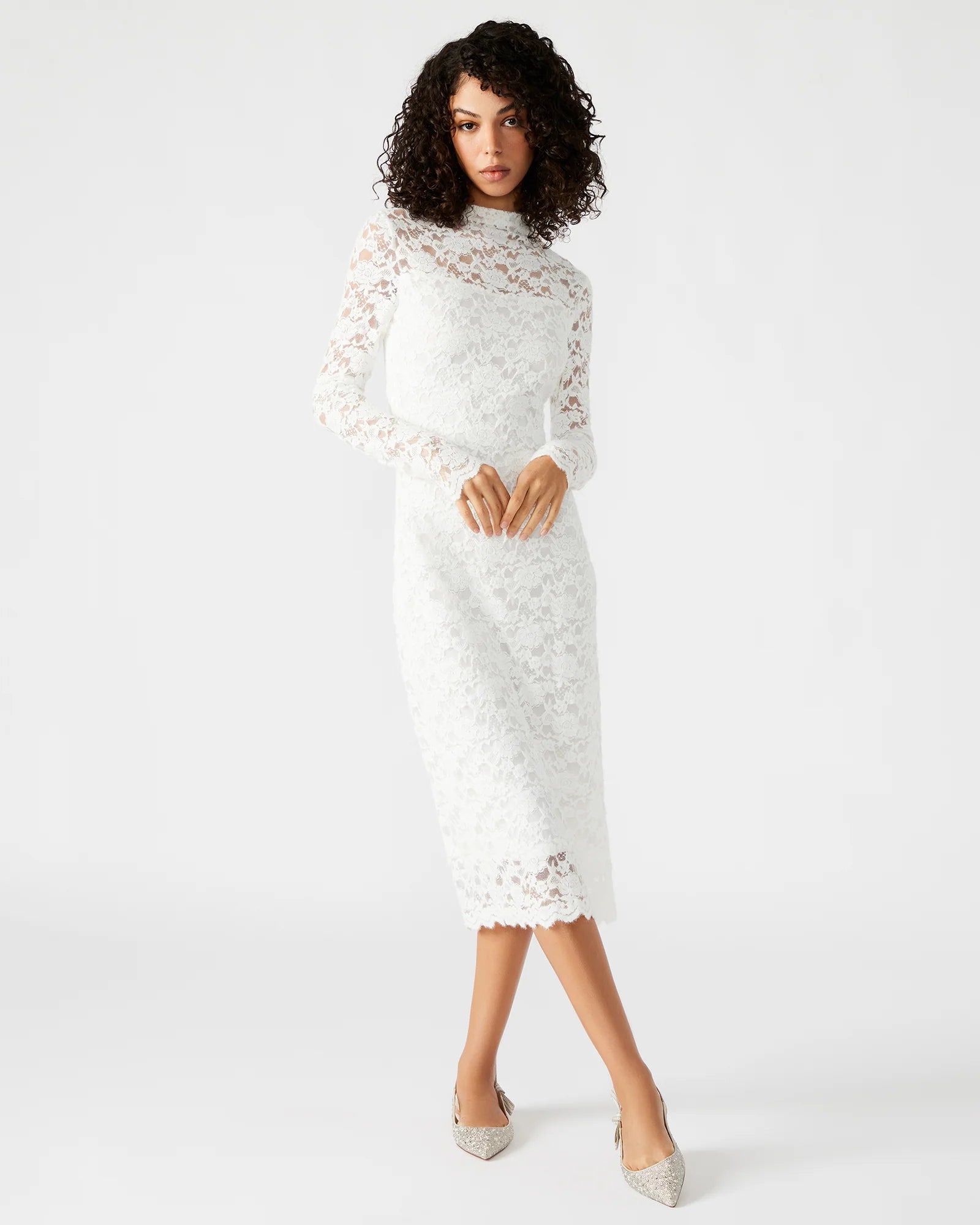 Elegant Style Vivienne Dress in White or Black by Steve Madden