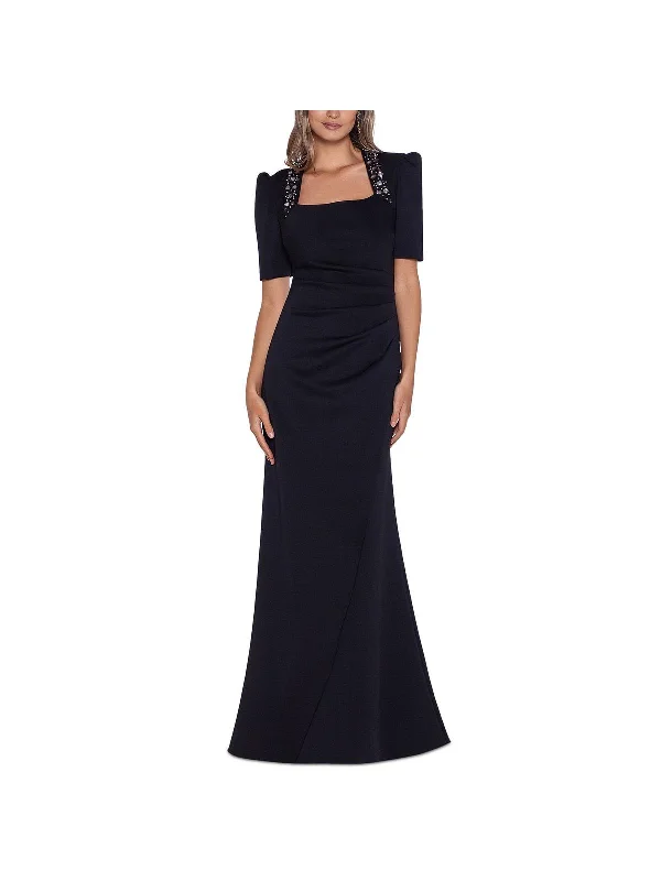 Fashion Sale Womens Embellished Satin Evening Dress