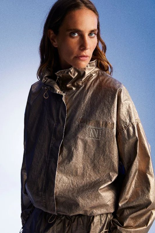 Seasonal Clearance Bronze Metallic Jacket