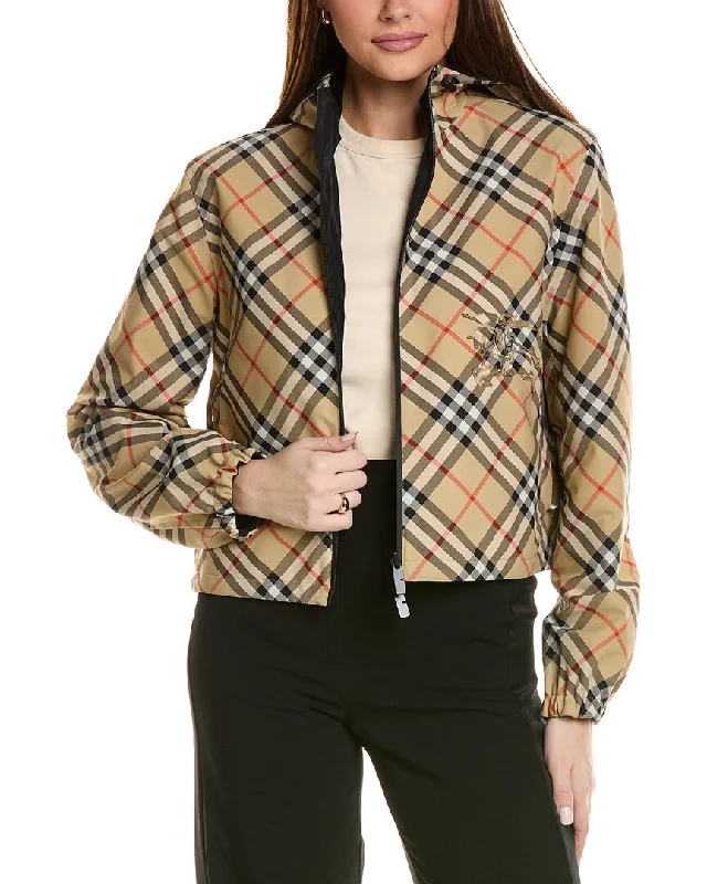 New Season Fashion Preview Sale Burberry Reversible Crop Jacket