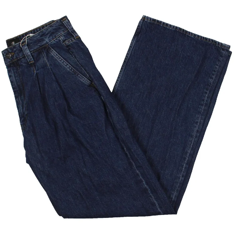 Buy More, Save More Carrie Womens High Rise Denim Wide Leg Jeans